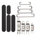 SET 3 PIEZAS TECLADO DE VOLUMEN ENCENDIDO I BOTON VIBRAZIONE PARA APPLE IPHONE 15 PRO 6.1 / IPHONE 15 PRO MAX 6.7 NEGRO