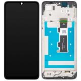 PANTALLA TACTIL + DISPLAY LCD DISPLAY COMPLETO CON MARCO PARA MOTOROLA MOTO G06 (XT2535-1 XT2535-2 XT2535-3 XT2535-14) NEGRO ORIGINAL
