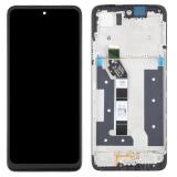 PANTALLA TACTIL + DISPLAY LCD DISPLAY COMPLETO CON MARCO PARA MOTOROLA MOTO G35 5G (XT2433) NEGRO ORIGINAL