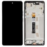 PANTALLA TACTIL + DISPLAY LCD DISPLAY COMPLETO CON MARCO PARA MOTOROLA MOTO G75 5G (XT2437-2) NEGRO ORIGINAL
