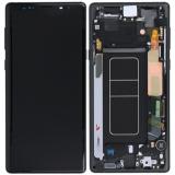 PANTALLA TACTIL + DISPLAY AMOLED DISPLAY COMPLETO + MARCO PARA SAMSUNG GALAXY NOTE9 N960F NEGRO ORIGINAL (SERVICE PACK) (ENSAMBLADO)