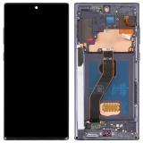 PANTALLA TACTIL + DISPLAY AMOLED DISPLAY COMPLETO + MARCO PARA SAMSUNG GALAXY NOTE 10 PLUS N975F NEGRO ORIGINAL (SERVICE PACK) (ENSAMBLADO)
