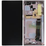 PANTALLA TACTIL + DISPLAY AMOLED REACONDICIONADO + MARCO PARA SAMSUNG GALAXY NOTE 20 ULTRA 5G N985F N986F N986B MARRON MISTICO (Pantalla reacondicionada marco no original)