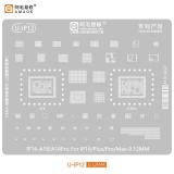 AMAOE U-IP12 IP 16-A18 / A18 PRO 0.12mm PLANTILLA METALICA DE CHIP IC PARA APPLE IPHONE 16 / 16 PLUS / 16 PRO / 16 PRO MAX