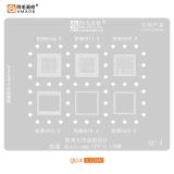 AMAOE PLANTILLA METALICA DE CHIP IC PARA QU-4 QUALCOMM MSM8994 B / MSM8974 B / MSM8960 B / MSM8994 A / MSM8974 A / MSM8960 A