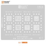 AMAOE PLANTILLA METALICA DE CHIP IC PARA QU-7 QUALCOMM SNAPDRAGON 460-SM4250 / 665-SM6125 / 662-SM6115 / 720G-SM7125 / 730G-SM7150 / 750G-SM7225 / 765G-SM7250 / 775G-SM7350