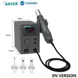 QUICK 2008 PRO 750W AI ESTACIÓN DE DESOLDADO DE AIRE CALIENTE CON VOZ INTELIGENTE TEMPERATURA 100-500°C (EN VERSION)