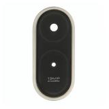 EMBELLECEDOR DE CAMARA PARA XIAOMI REDMI A7 PRO (25128RN17Y 25128RN17A 25128RN17L) NEGRO / ORO