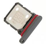 BANDEJA DE TARJETA SIM DUAL PARA OPPO RENO13 PRO 5G (CPH2697 PKK110) GRIS / NEGRO