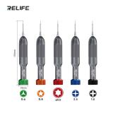 RELIFE RL-717A JUEGO DE DESTORNILLADOR DE PUNTA COHETE (0.8MM PENTALOBE / 1.5MM PHILLIPS / 0.6MM TRI-POINT / 2.5MM PINHEAD / IP17 TORX DESTORNILLADOR)