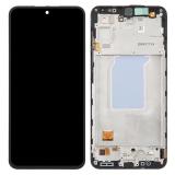 PANTALLA TACTIL + DISPLAY AMOLED DISPLAY COMPLETO CON MARCO PARA SAMSUNG GALAXY A27 5G A276B NEGRO ORIGINAL (SERVICE PACK)