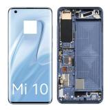 PANTALLA TACTIL + DISPLAY LCD DISPLAY COMPLETO + MARCO PARA XIAOMI MI 10 5G / MI 10 PRO 5G GRIS ORIGINAL (C VERSION)（SERVICE PACK）