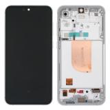 PANTALLA TACTIL + DISPLAY AMOLED DISPLAY COMPLETO + MARCO PARA SAMSUNG GALAXY S23 FE 5G S711B BLANCO ORIGINAL (SERVICE PACK) (ENSAMBLADO)