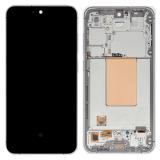 PANTALLA TACTIL + DISPLAY AMOLED DISPLAY COMPLETO + MARCO PARA SAMSUNG GALAXY S24 FE S721B GRIS ORIGINAL (SERVICE PACK) (ENSAMBLADO)