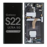 PANTALLA TACTIL + DISPLAY AMOLED DISPLAY COMPLETO + MARCO PARA SAMSUNG GALAXY S22 ULTRA 5G S908B NEGRO (Pantalla reacondicionada marco no original)