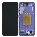 PANTALLA TACTIL + DISPLAY AMOLED DISPLAY COMPLETO + MARCO PARA SAMSUNG GALAXY S24 5G S921B VIOLETA ORIGINAL (SERVICE PACK) (ENSAMBLADO)