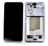 PANTALLA TACTIL + DISPLAY AMOLED DISPLAY COMPLETO + MARCO PARA SAMSUNG GALAXY S25 5G S931B AZUL HIELO ORIGINAL (SERVICE PACK) (ENSAMBLADO)