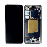 PANTALLA TACTIL + DISPLAY AMOLED DISPLAY COMPLETO + MARCO PARA SAMSUNG GALAXY S25 5G S931B NEGRO ORIGINAL (SERVICE PACK) (ENSAMBLADO)