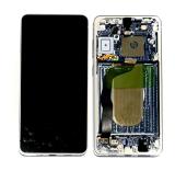 PANTALLA TACTIL + DISPLAY AMOLED DISPLAY COMPLETO + MARCO PARA SAMSUNG GALAXY S25 EDGE S937B TITANIO PLATEADO ORIGINAL (SERVICE PACK)