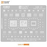 AMAOE PLANTILLA METALICA DE CHIP IC PARA SAM-19 SAMSUNG GALAXY S23 S911B / S23 ULTRA 5G S918B / S24 S921B / S24 ULTRA 5G S928B