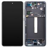 DISPLAY LCD + PANTALLA TACTIL DISPLAY COMPLETO + MARCO PARA SAMSUNG GALAXY S21 FE 5G G990B NEGRO / GRAPHITE OEM OLED