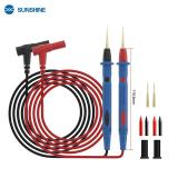 SUNSHINE SS-024B SONDAS DE PRUEBA DE ACERO INOXIDABLE CHAPADAS EN ORO CON PUNTAS INTERCAMBIABLES COMPATIBLE CON EL 99 % DE LOS MULTÍMETROS DEL MERCADO